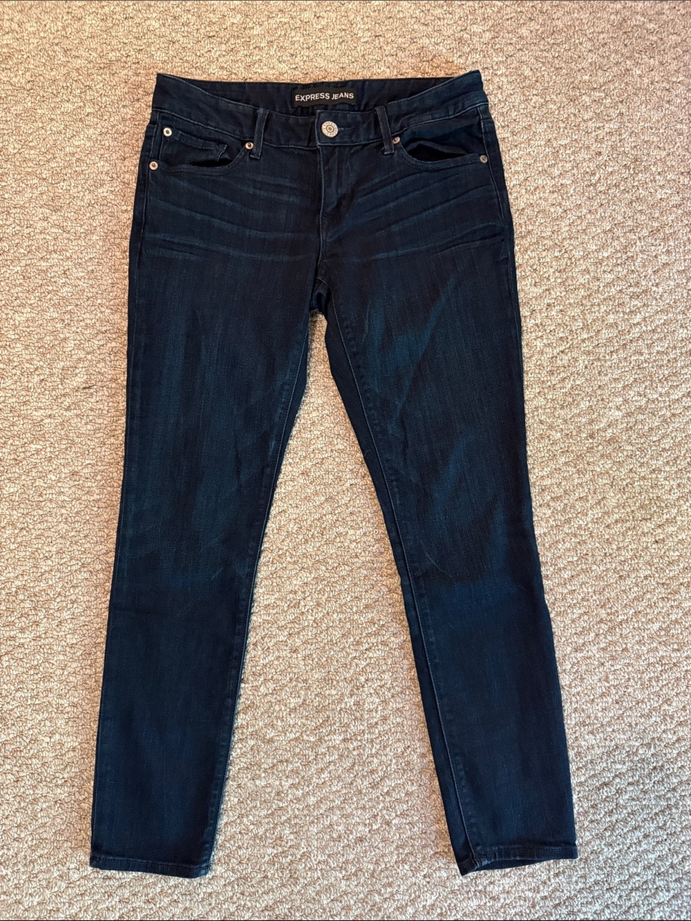 Express Women's Stella Legging Jeans in Dark Indigo 6S